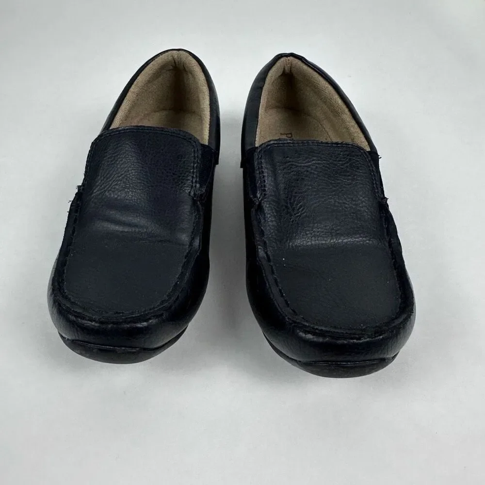Children's Place Boys Black Slip On Dress Shoes size 1
